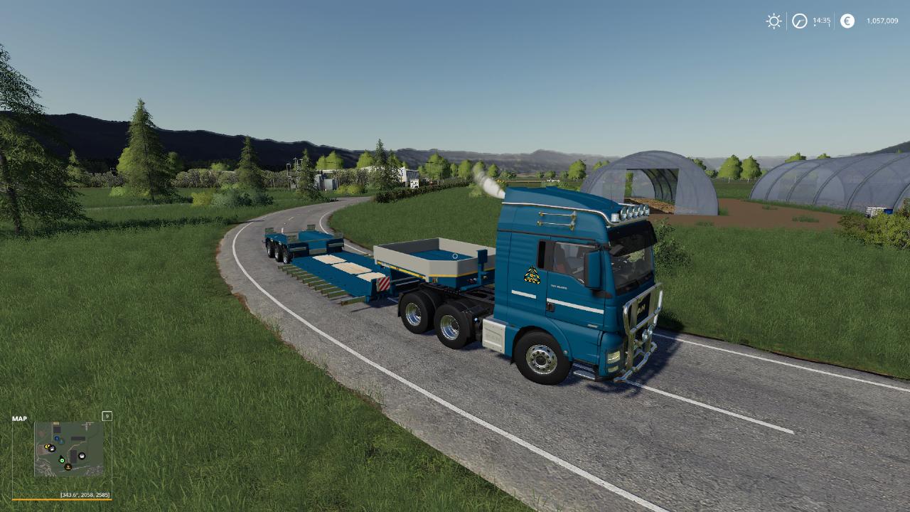 Goldhofer Low Loader avec extensions fixes