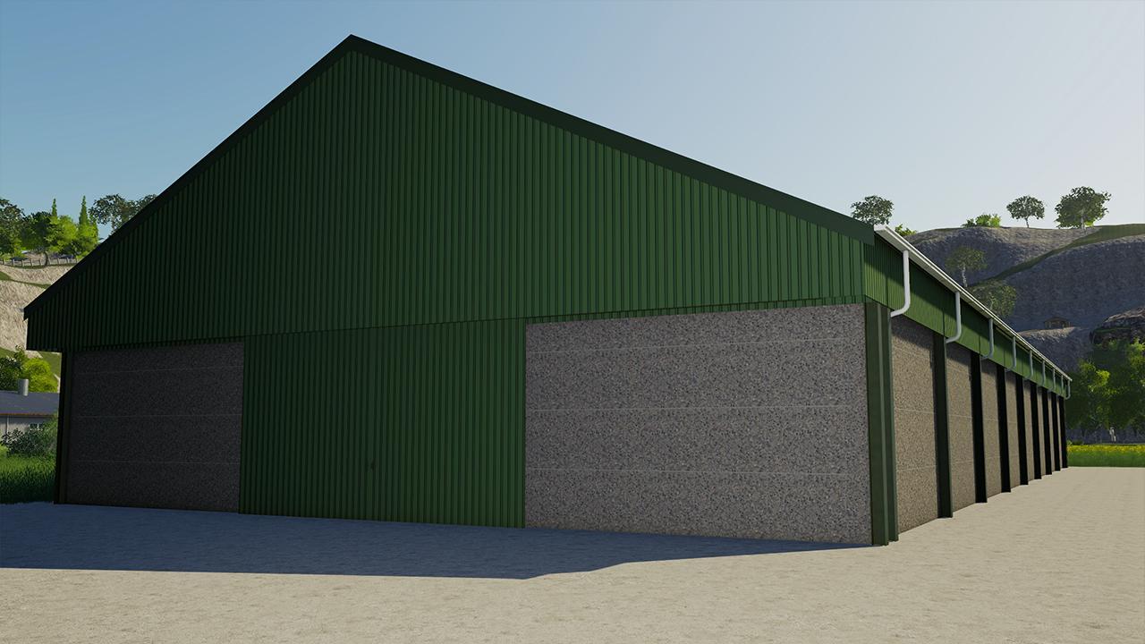 Hangar for machines and crops