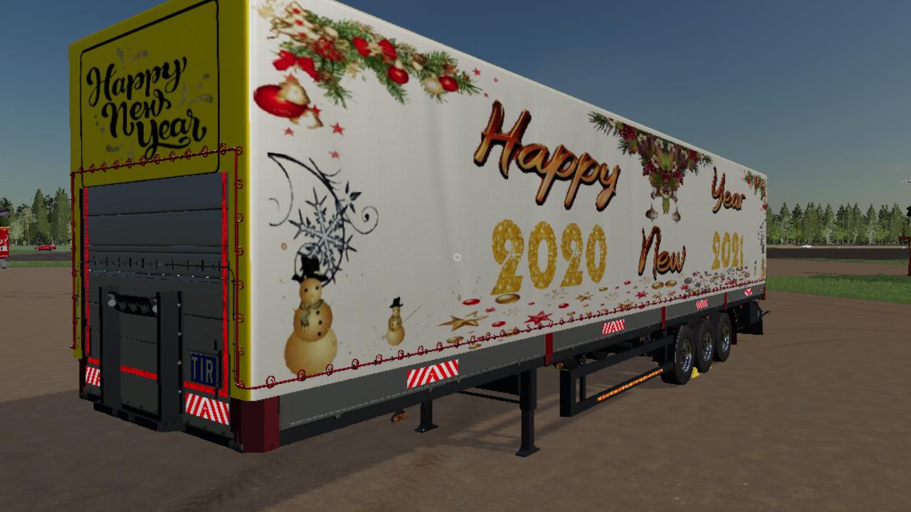 Happy New Year semi-trailer