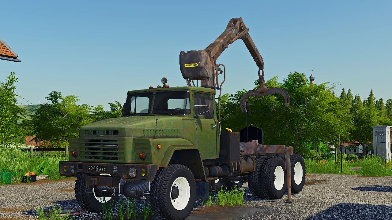 Kraz 260 with crane