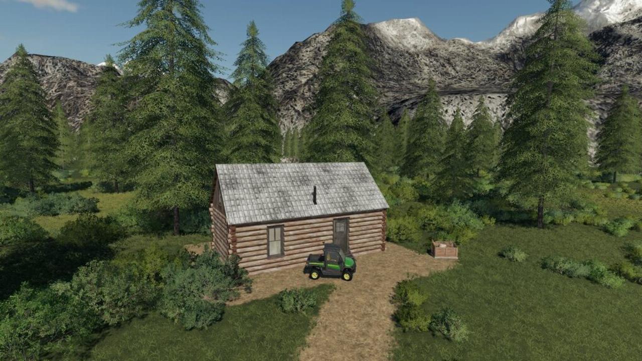 Cabane en rondins (ferme)