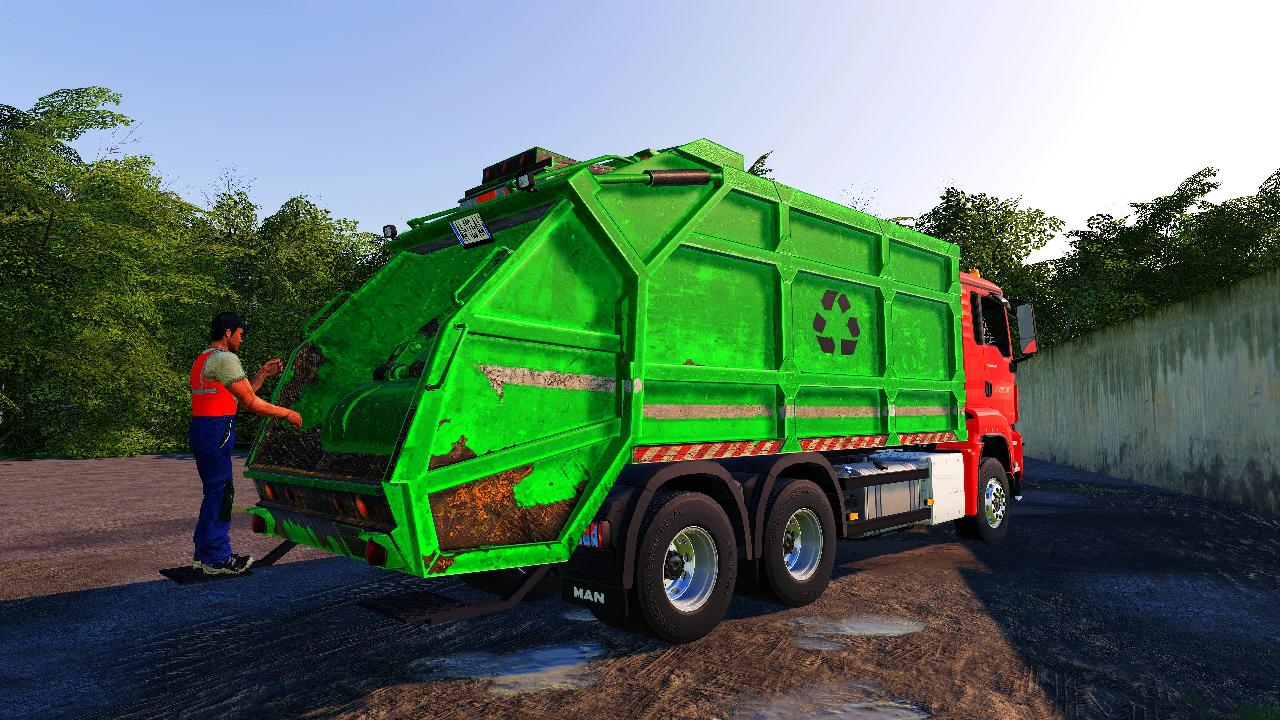 MAN garbage truck