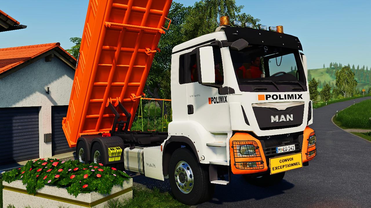 MAN TGS Meiller-Kipper Polimix