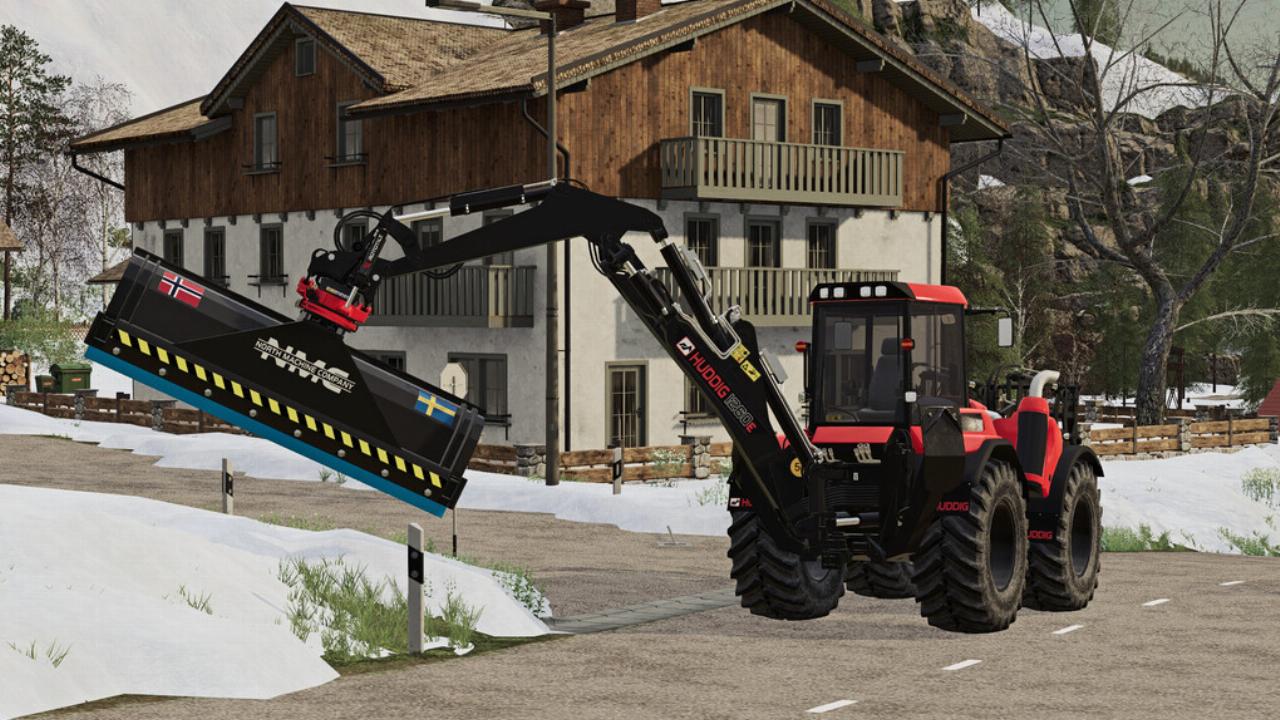 NMC Backhoe Snowplow