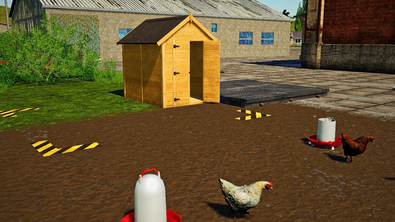 Open chicken coop
