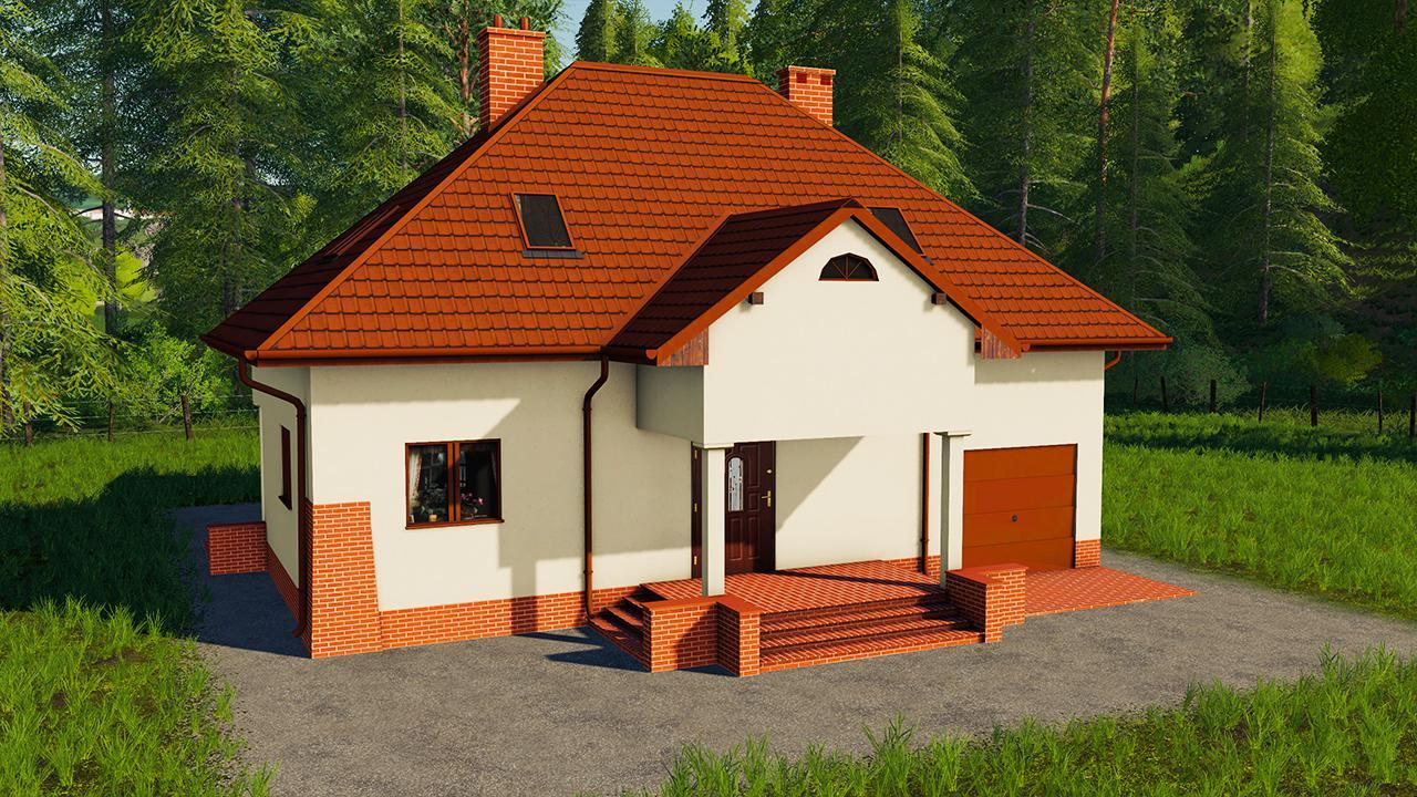 Packung mit polnischen Häusern