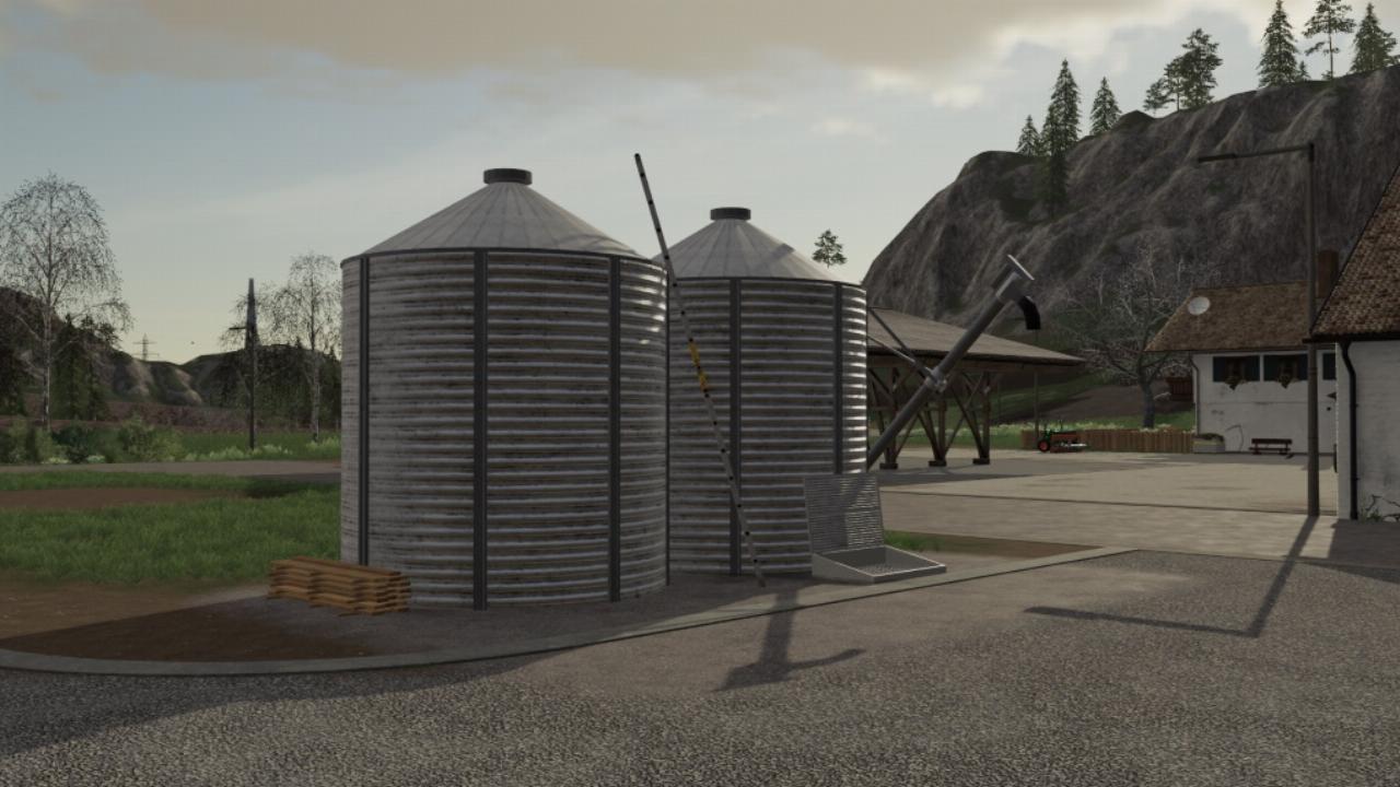 Packung mit kleinen Silos