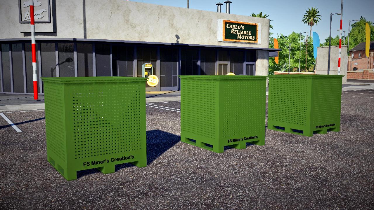 Pallets of olives