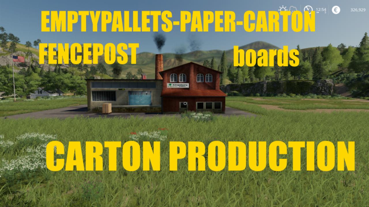 Paper factory cartons pallets
