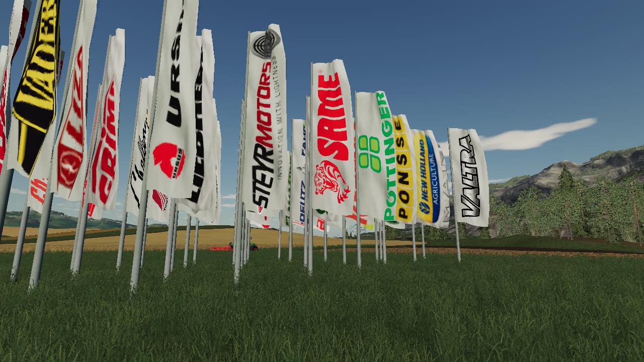 Platzierbare Markenflaggen