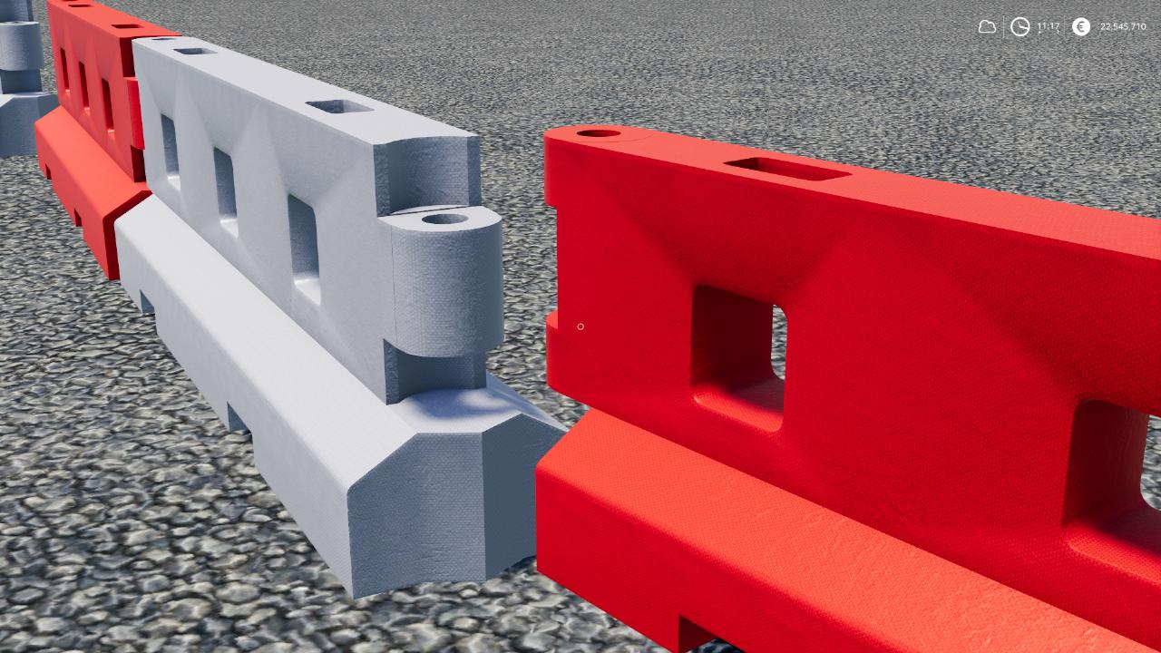 Plastic Road Barrier V3