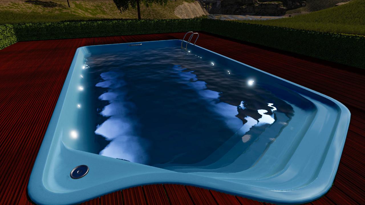 Terrasse avec piscine
