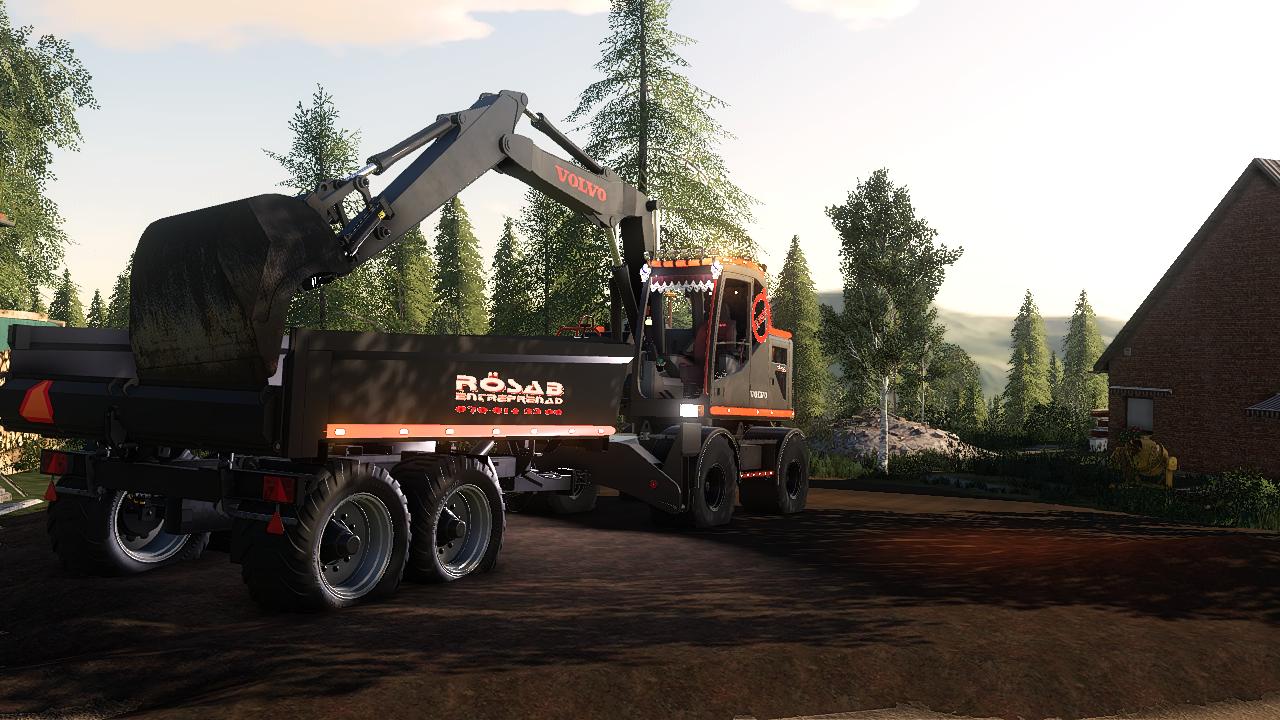 Rösab volvol ew160 excavator