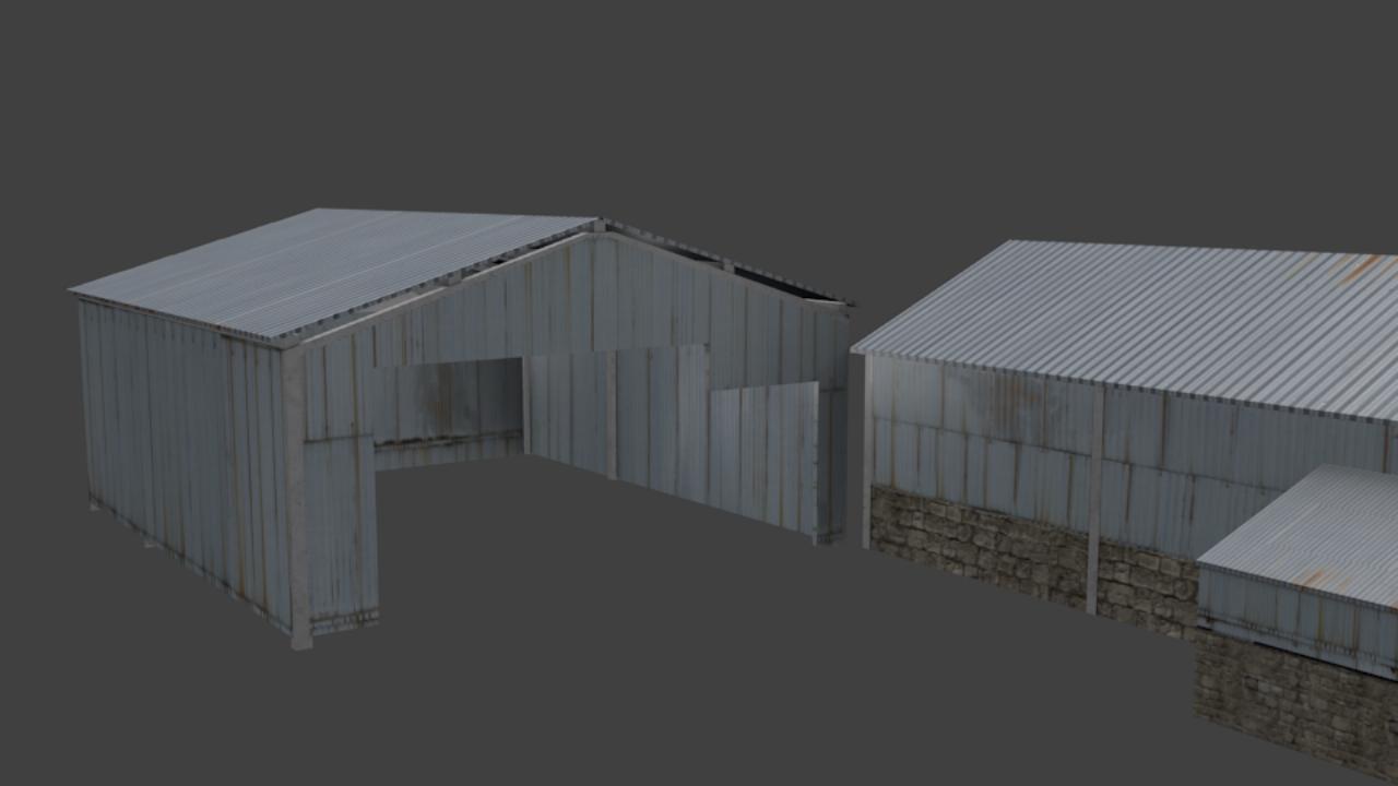 Bâtiment silo + hangars