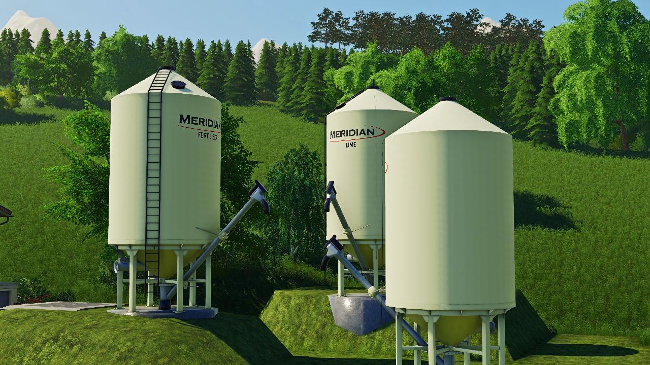 Silo Meridian Fertilizers, lime and seeds