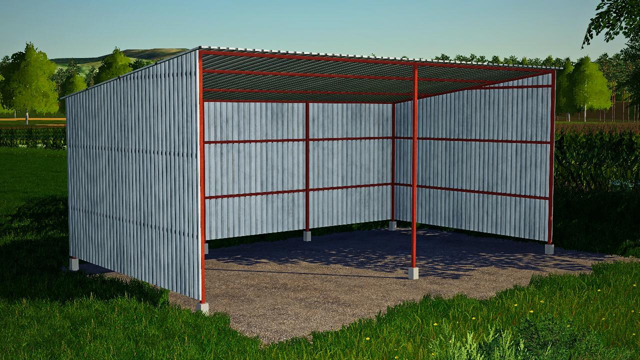 Simple sheet metal shed