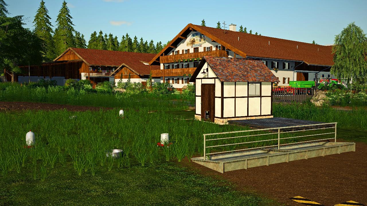 Small open henhouse