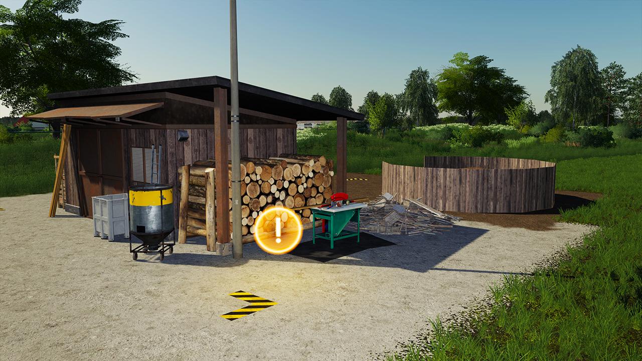 Petit point de vente de bois plaçable