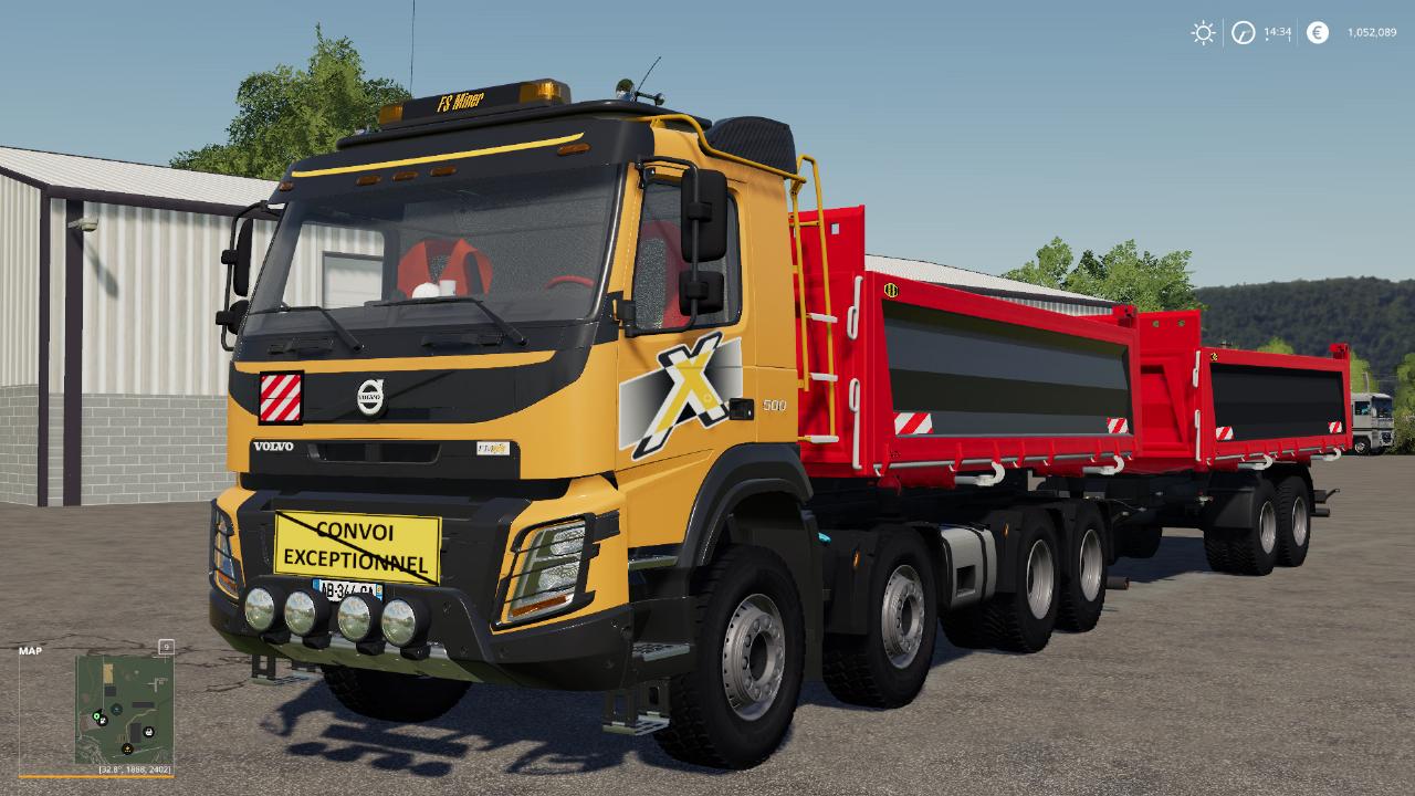 Volvo FMX 8x4 + Meiller Tandem Pack