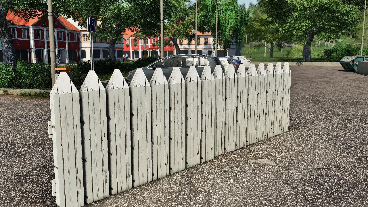 White fences