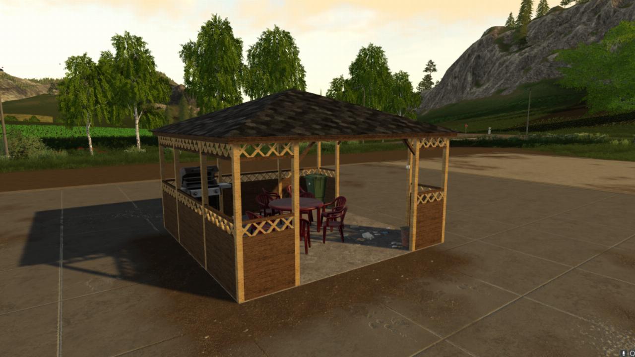 Gazebo de jardin en bois