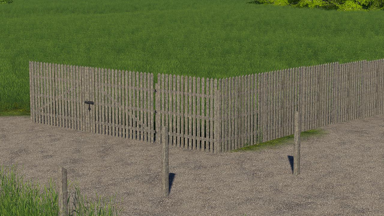 Wooden gates and gate