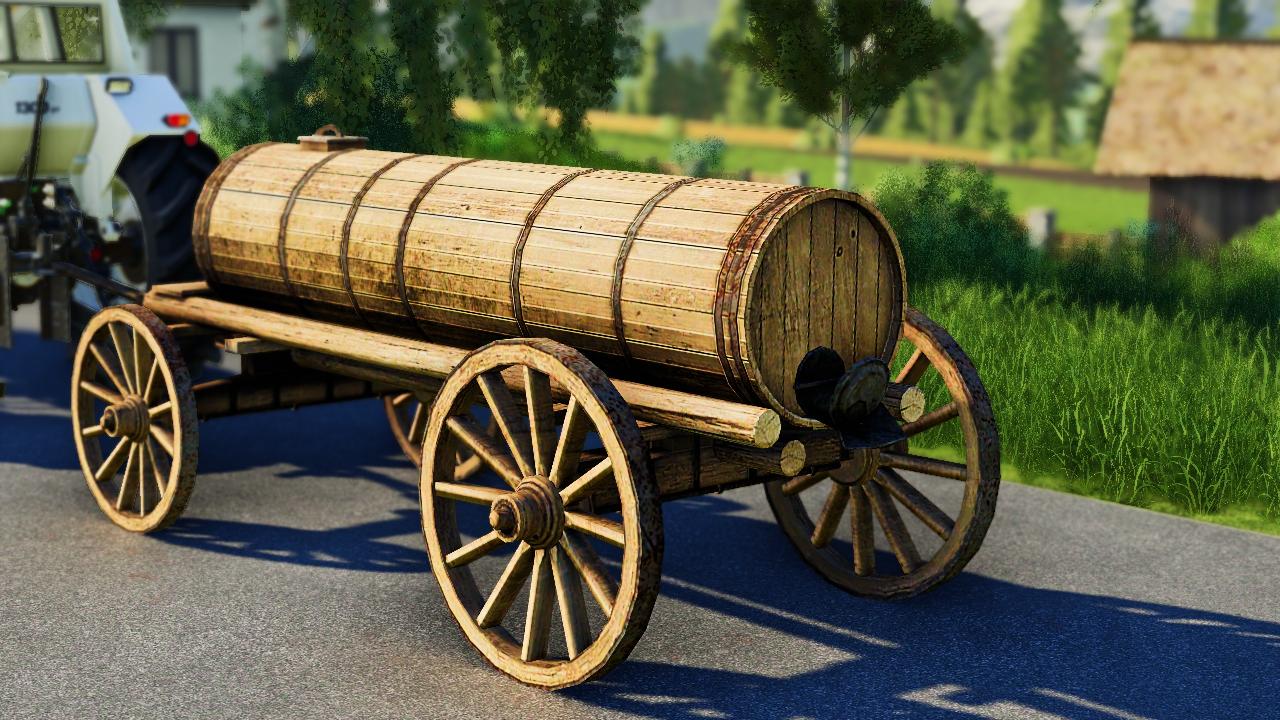 Wooden slurry tanker