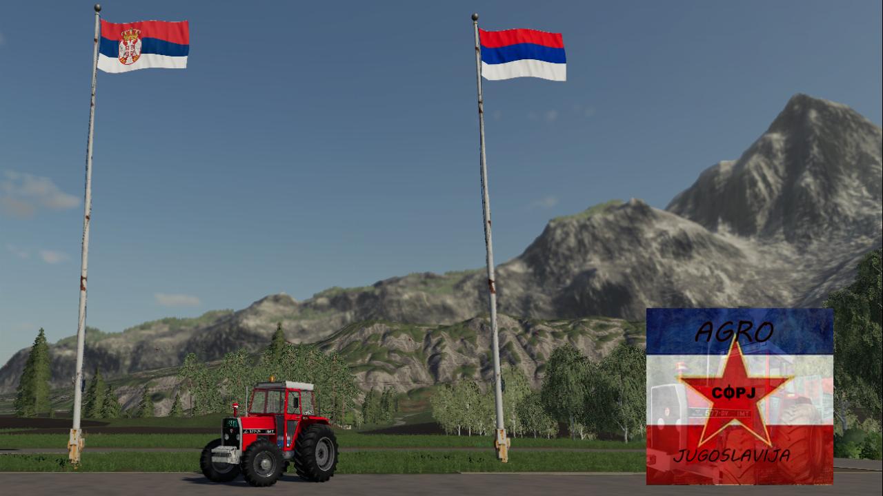 Yugoslavia and Serbia Flag PACK