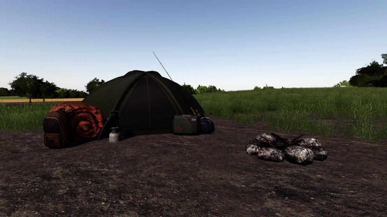 Site de camping en plein air 82's