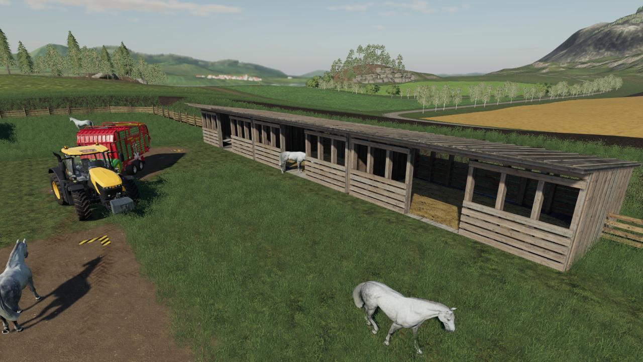 Bâtiment pour chevaux