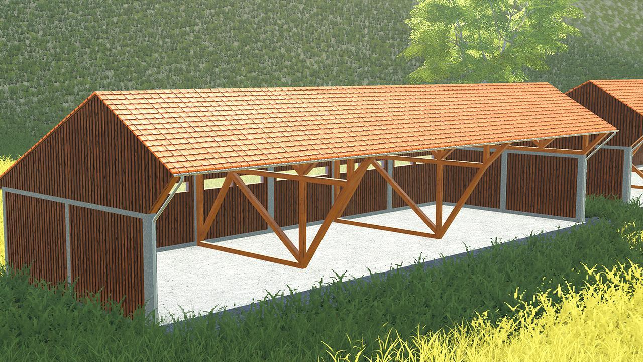 Large wooden building