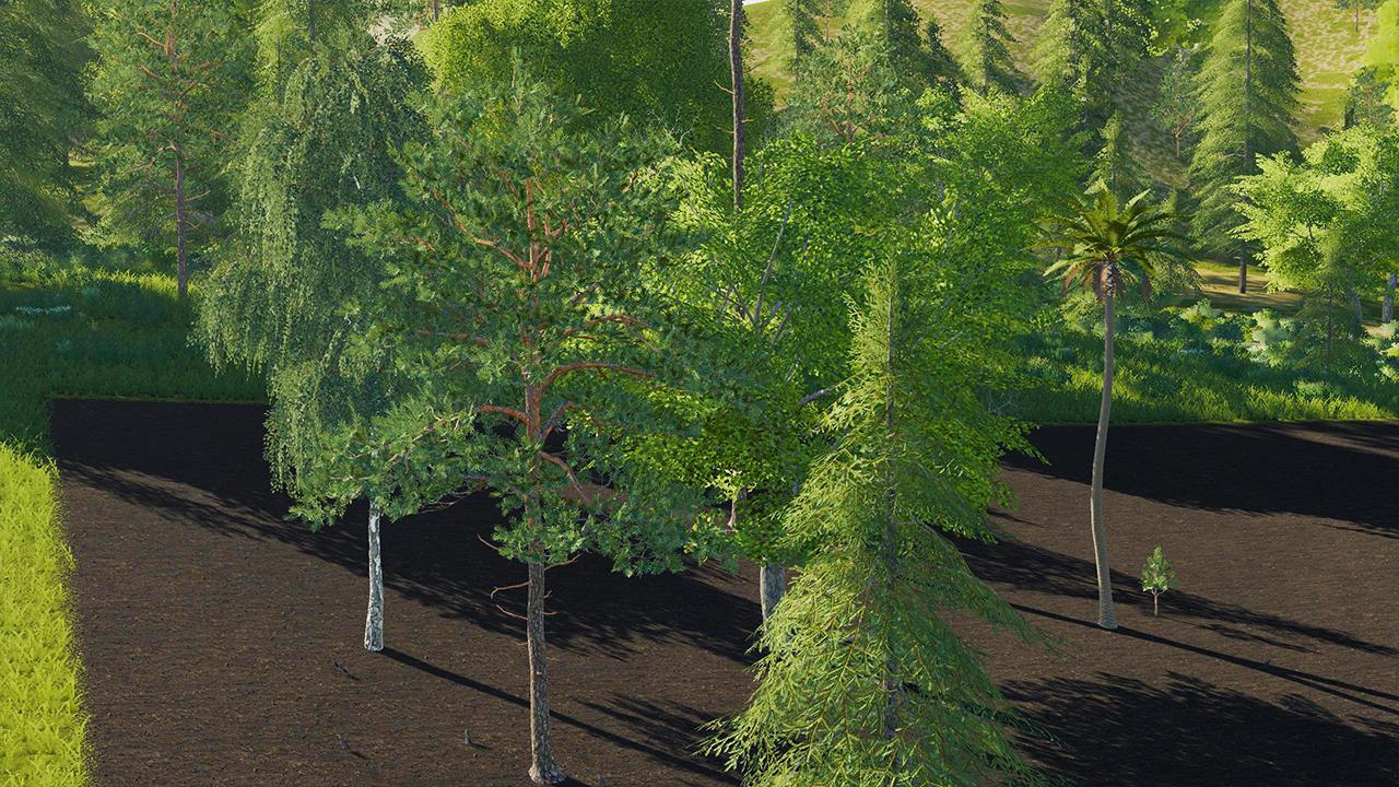 Platzierbare Bäume packen