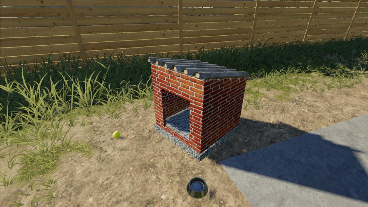 Maison en brique pour chiens