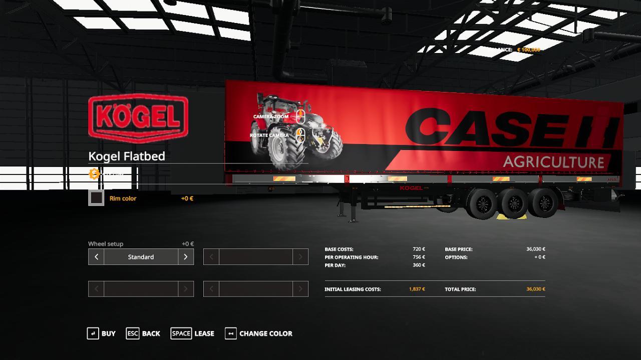 CASE IH KOGEL AUTOLOADER TRAILER