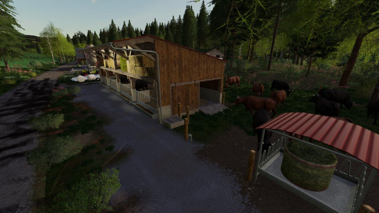 Cattle Barn With Strawstage