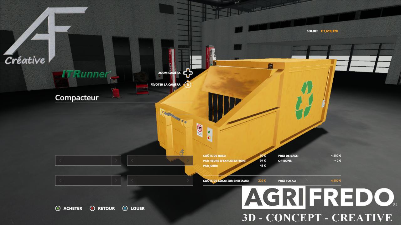 Compactor trailer