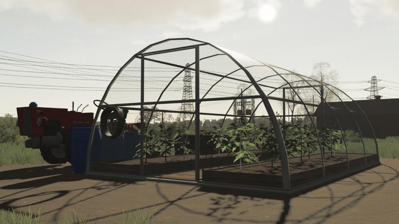Domestic Foil Tent With Tomatoes