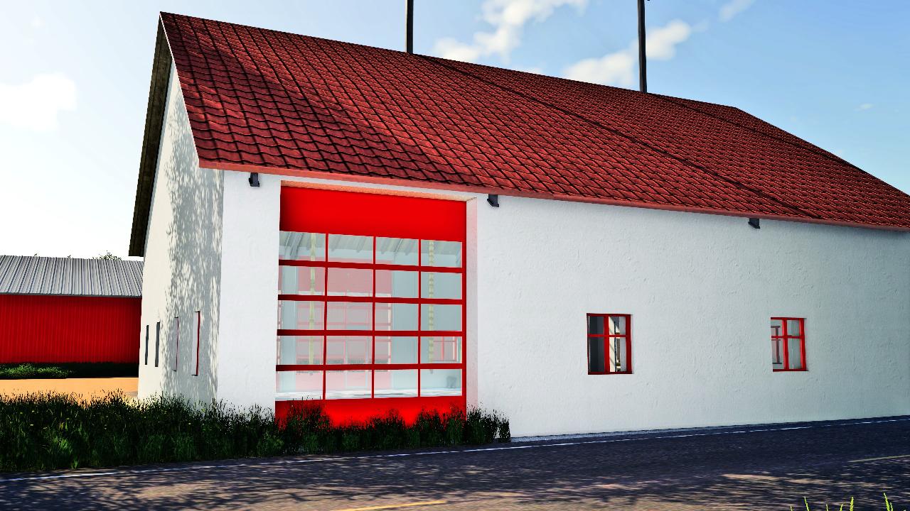 Fire brigade hangar