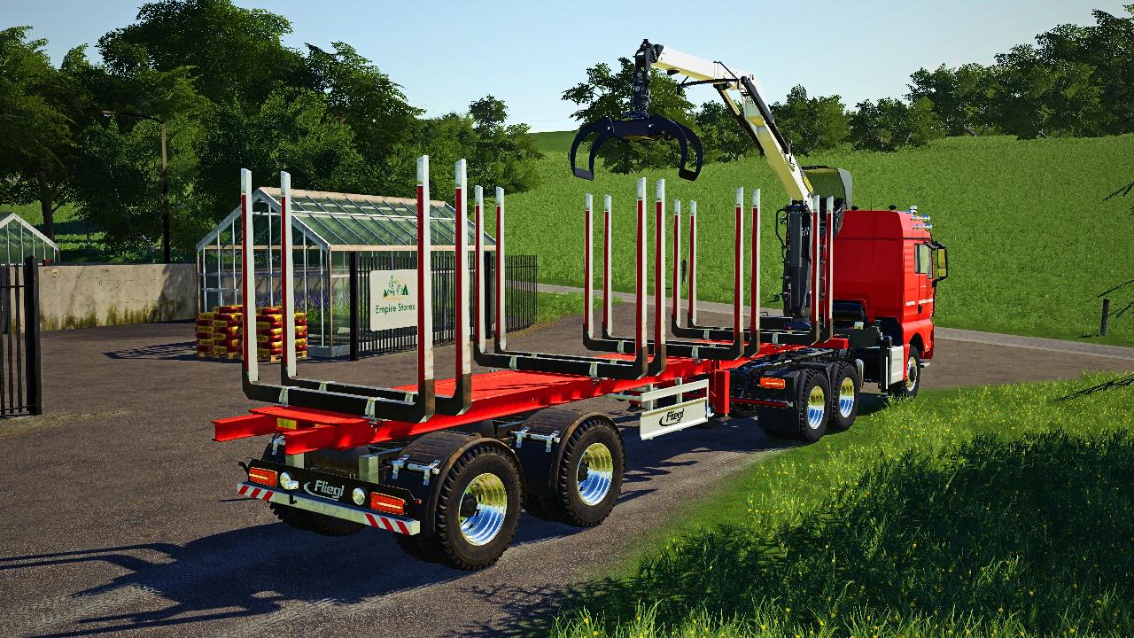 Forestry semi-trailer
