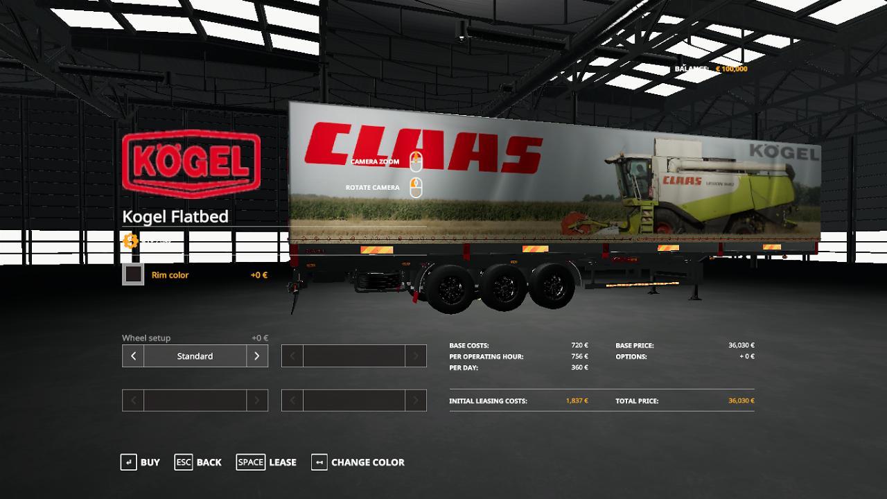 FS19 CLAAS KOGEL AUTOLOADER TRAILER