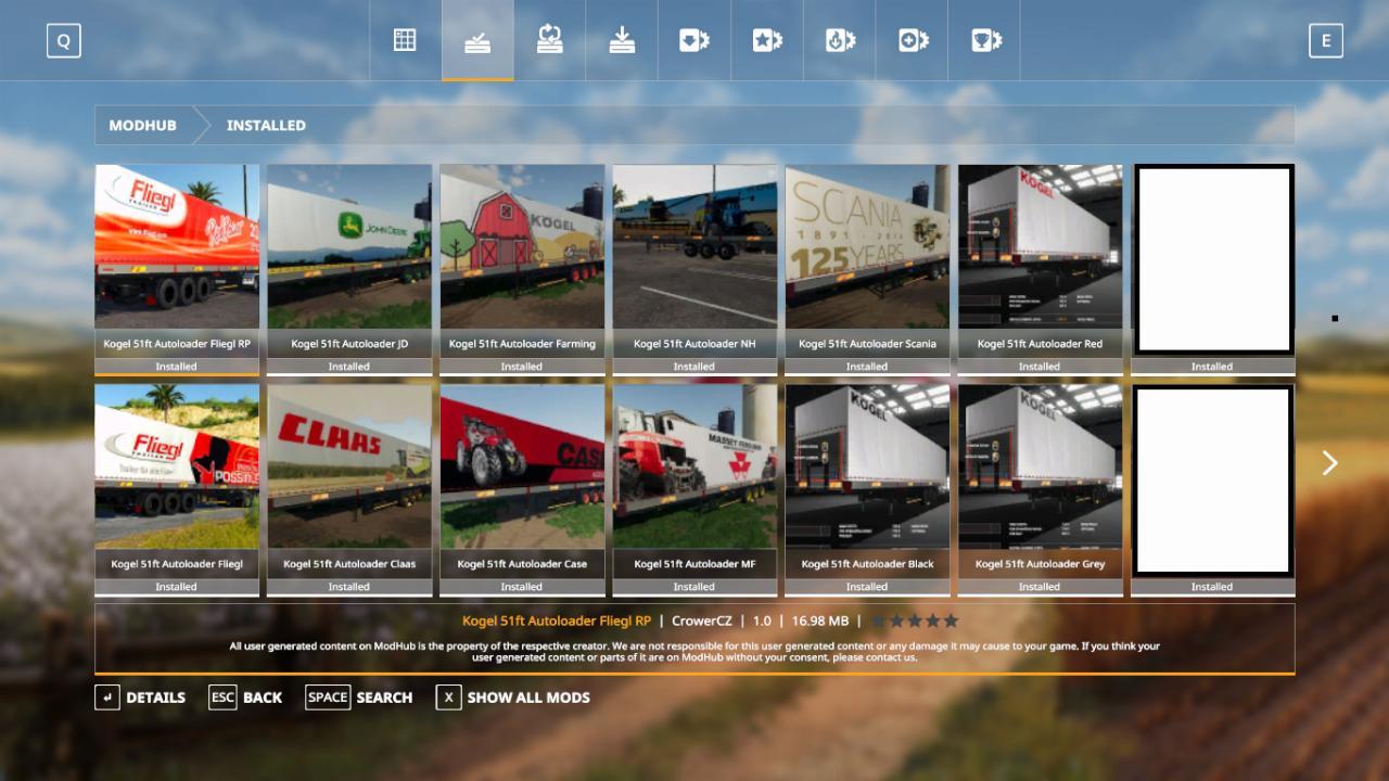 FS19 MEGA KOGEL TRAILERS PACK