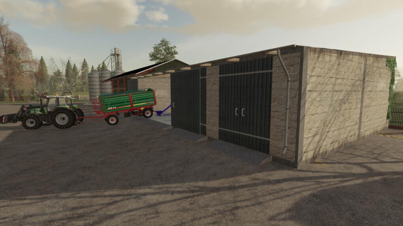 Garage mit Silo