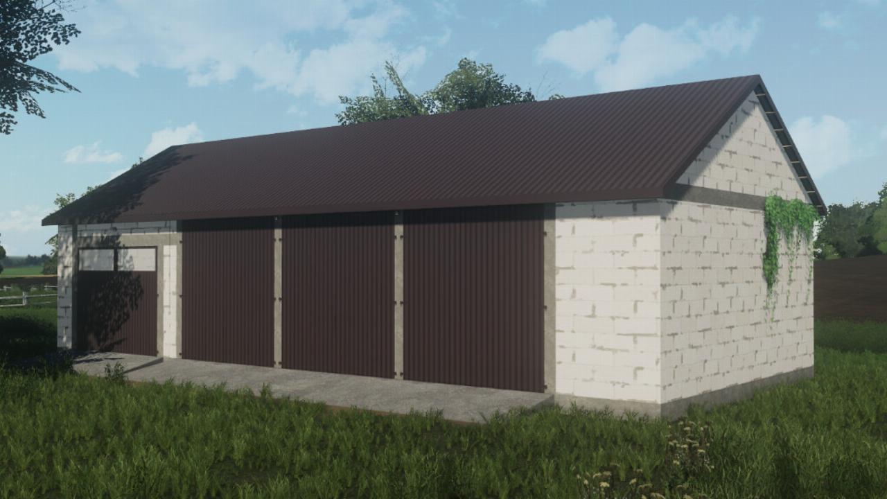 Garage mit Werkstatt