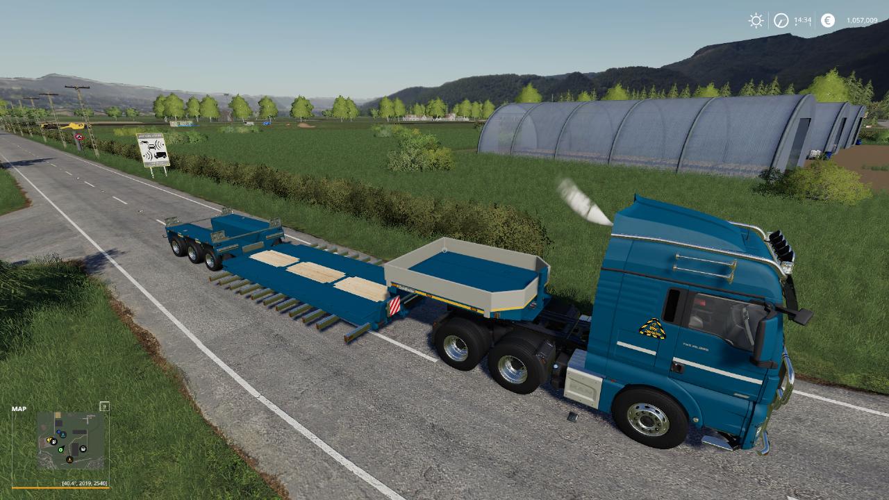 Goldhofer Low Loader avec extensions fixes