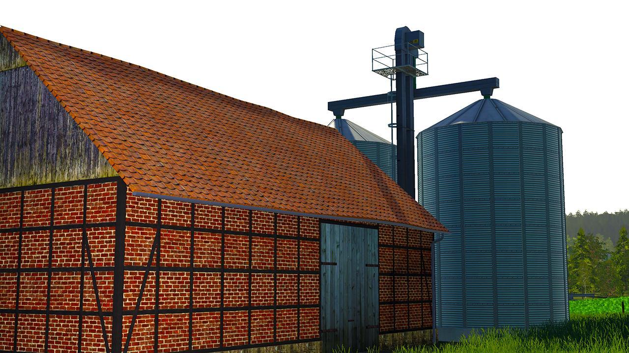 Hangar with Silos