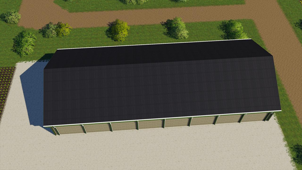 Hangar for machines and crops