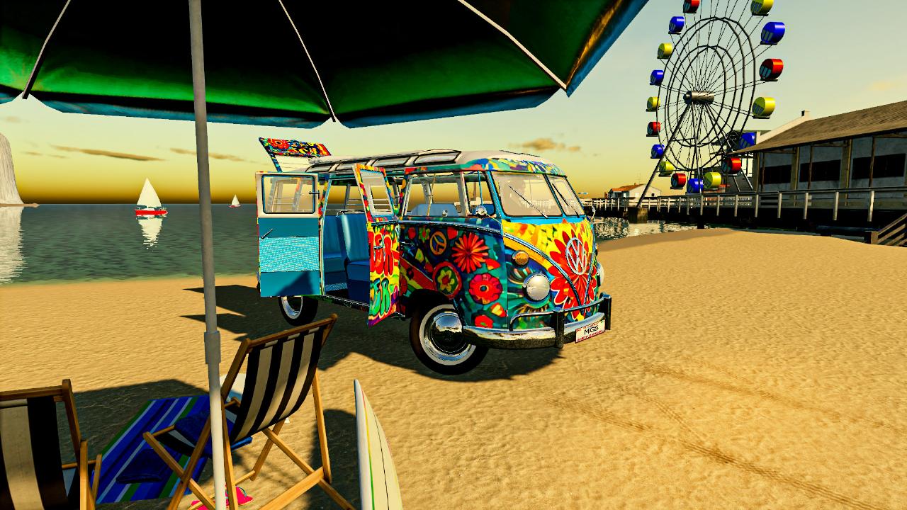 Hippie Volkswagen Van