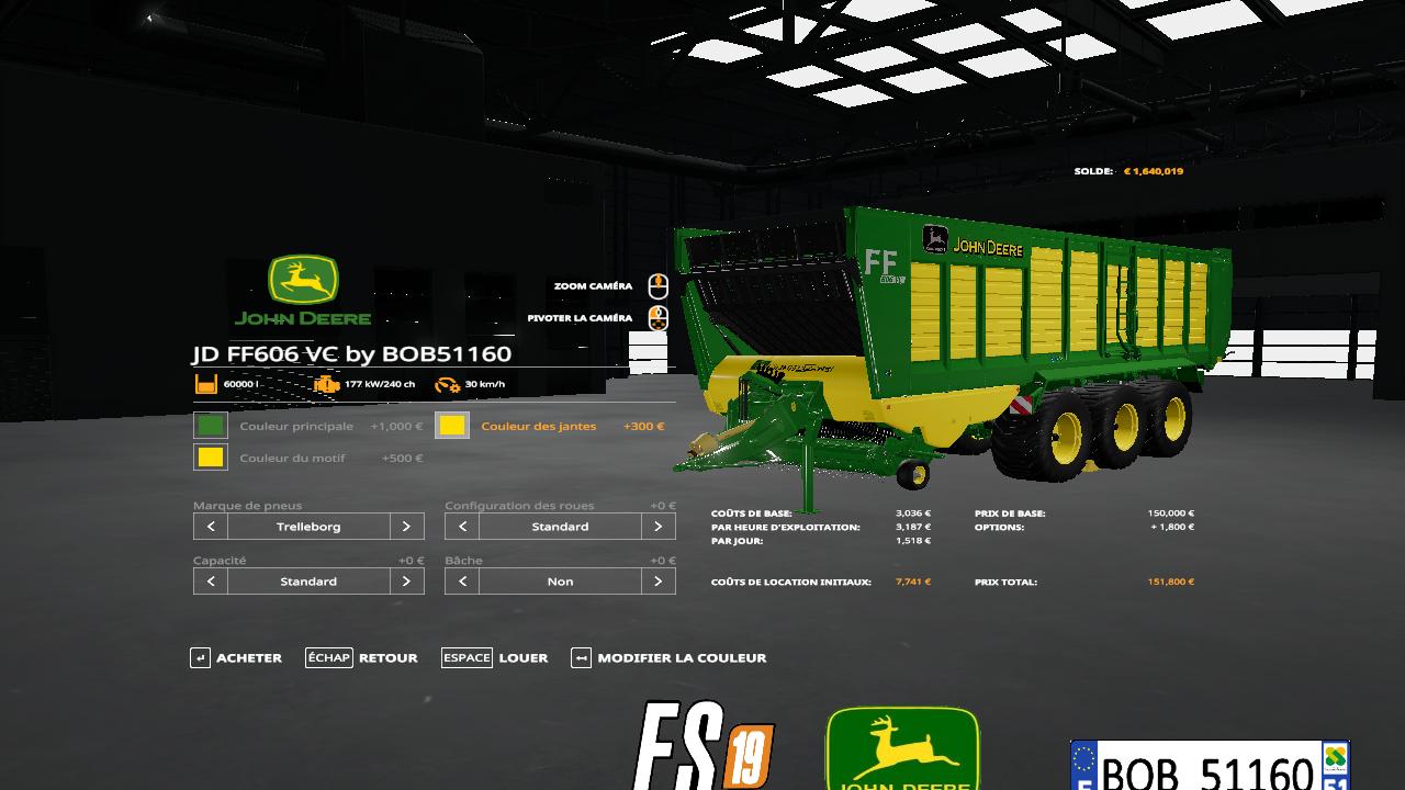 John Deere FF606VC