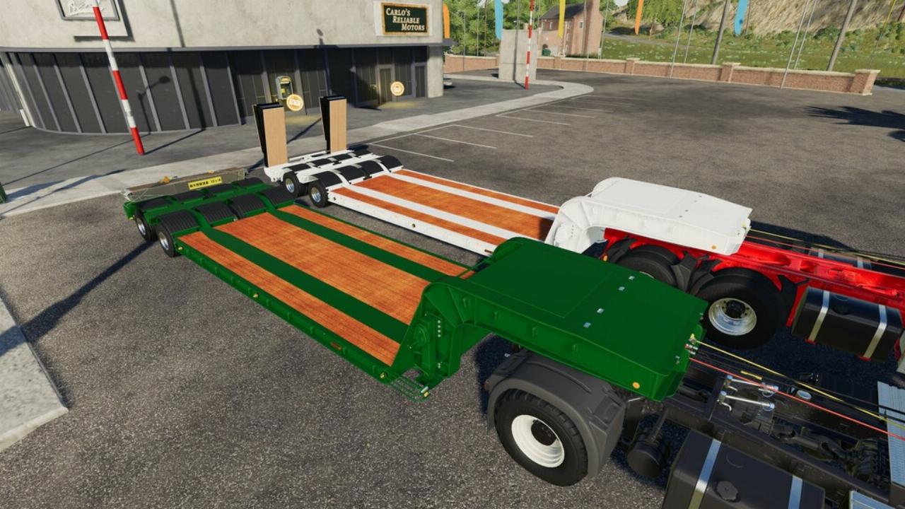 Lowloader With 16 Wheels