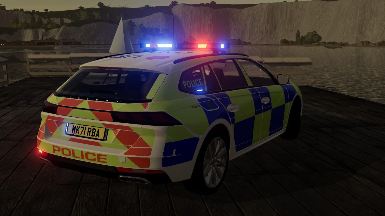 Peugeot 508 SW UK police skin and edit
